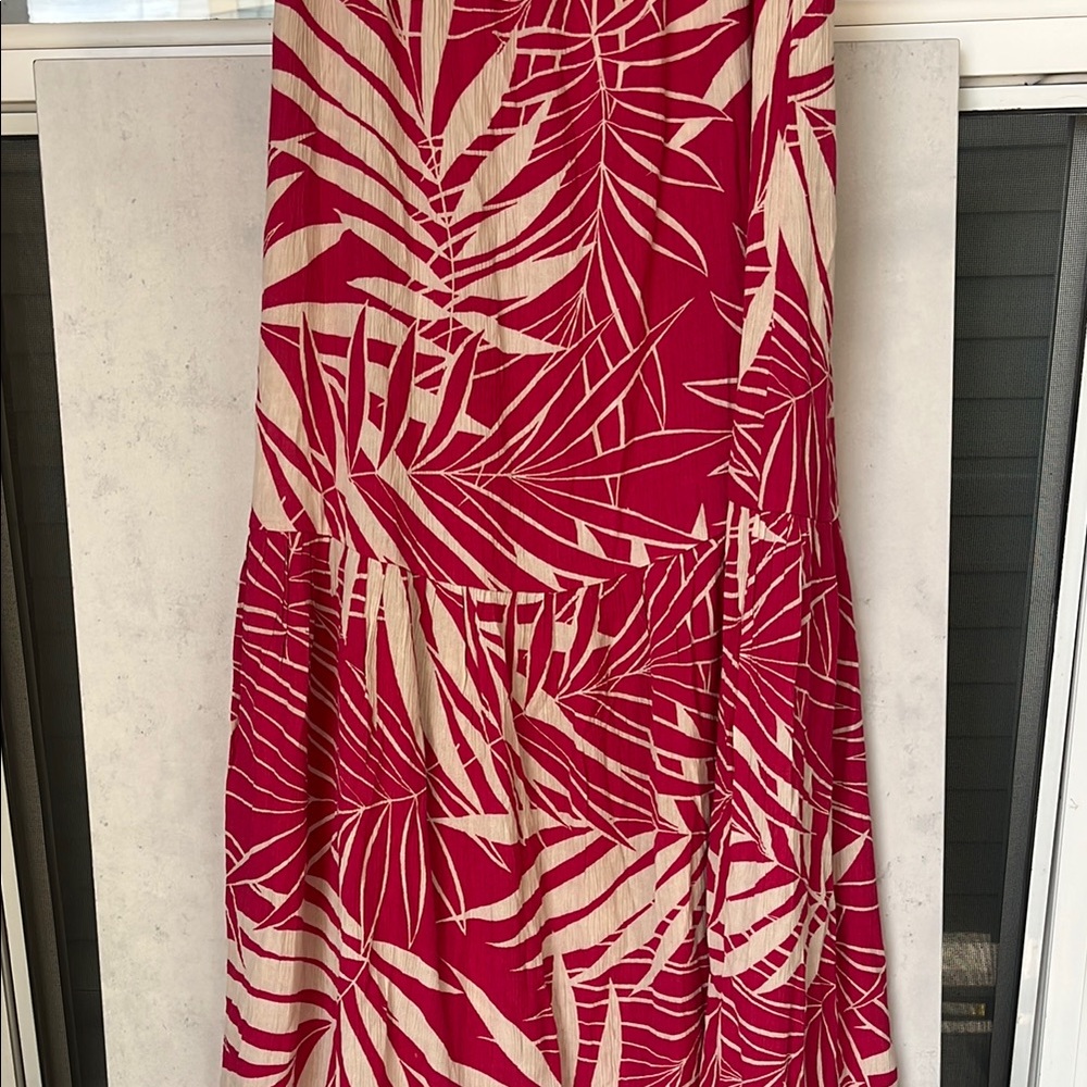 NWT Roxy Palm Print Maxi Halter Dress - Size L 🌴 Flowy & Lightweight - Picture 9 of 13